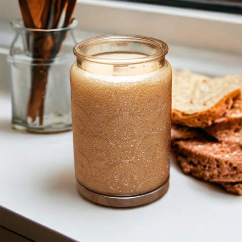 Embossed Floral Jar